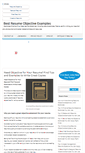 Mobile Screenshot of bestresumeobjectiveexamples.com